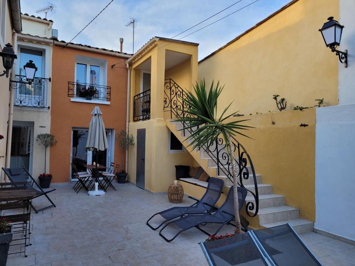 Appartement 4 pers refait à neuf dans cour au calme / centre village Bessan Esterno foto